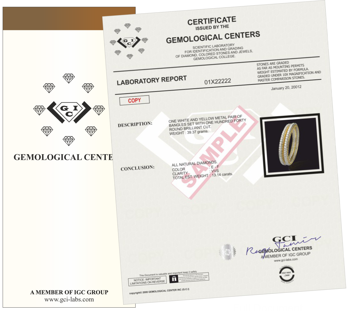 jewllery certificate